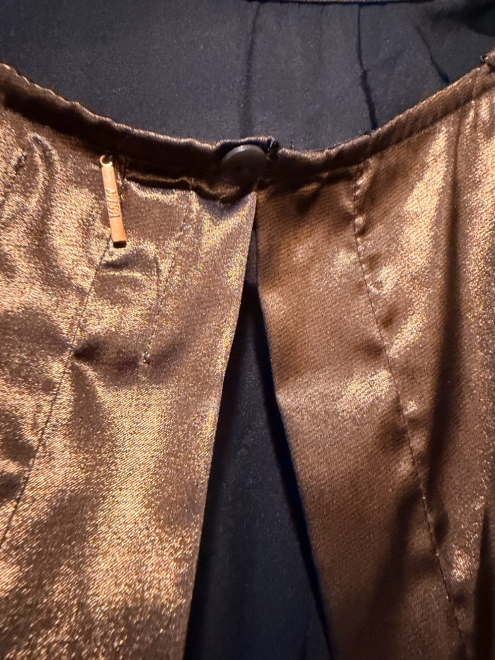 NWT MISA Los Angeles Charlize Midi dress women's size XS Bronze open back - Picture 9 of 12